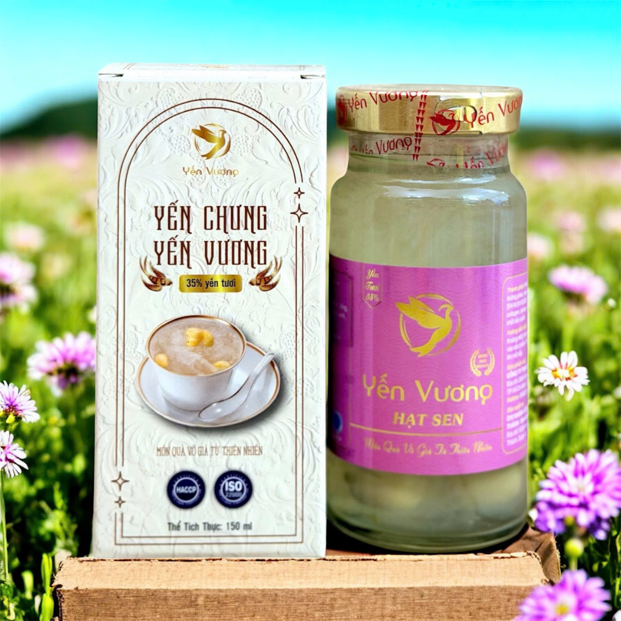 Hũ yến Vương 140ml có hộp Hạt Sen